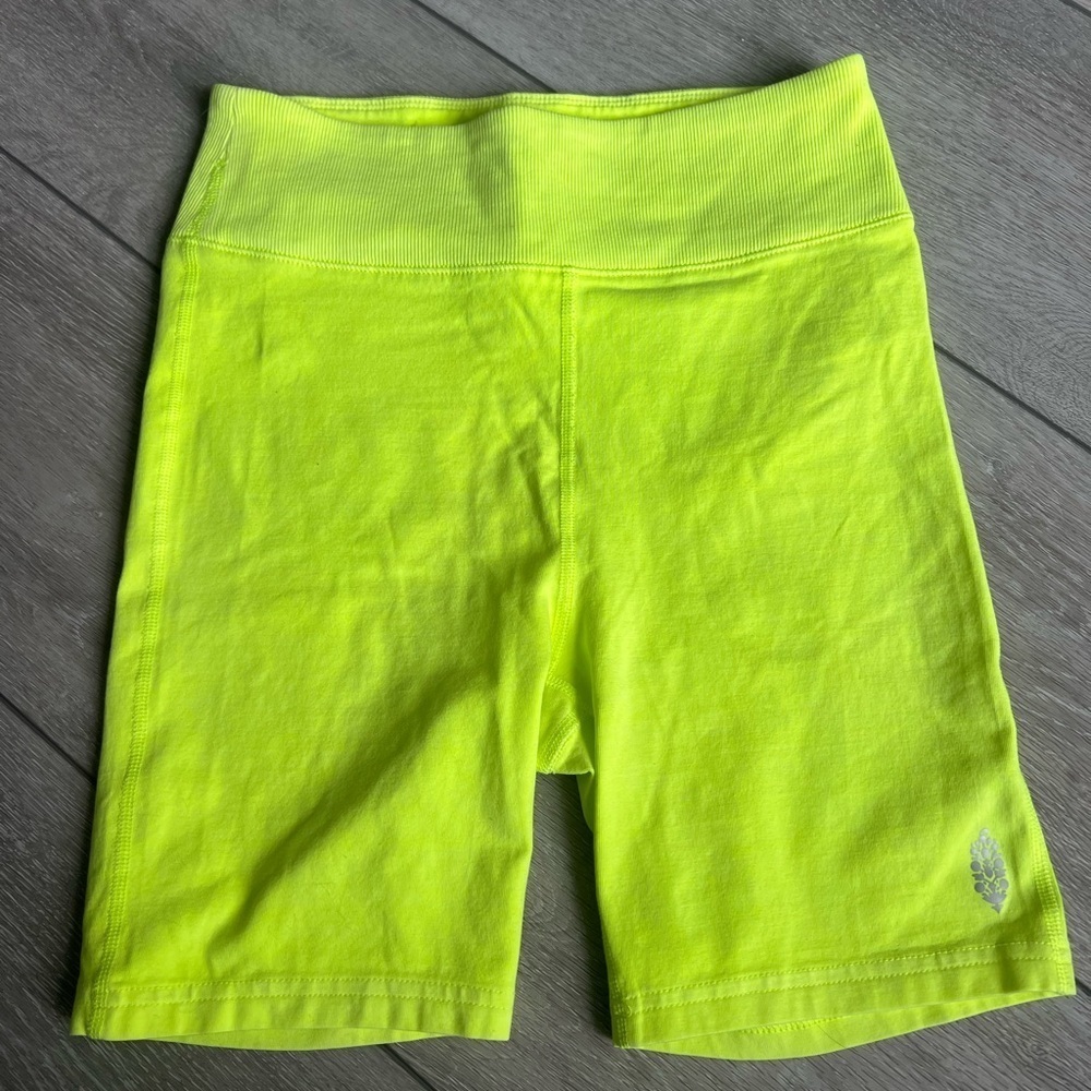 Free People Neon Yellow Women's Shorts
